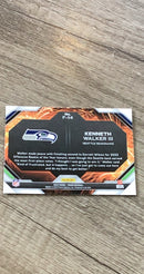 Kenneth Walker III 2023 Panini Prizm Fireworks Prizms No Huddle trading card image rear