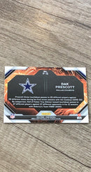 Dak Prescott 2023 Panini Prizm Fireworks trading card image rear