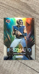 Justin Fields 2023 Panini Prizm Prizmatic trading card image front