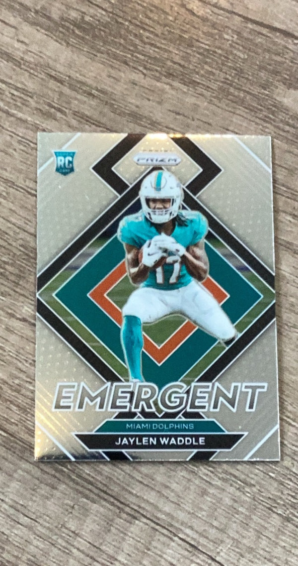 Jaylen Waddle 2021 Panini Prizm Emergent trading card image front