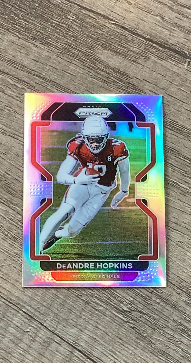 DeAndre Hopkins 2021 Panini Prizm Silver trading card image front