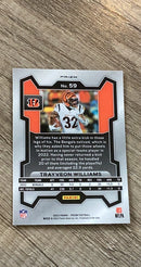 Trayveon Williams 2023 Panini Prizm Silver trading card image rear