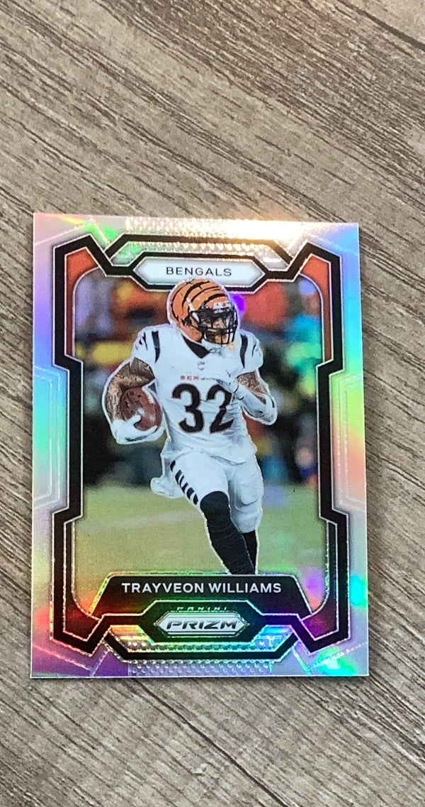 Trayveon Williams 2023 Panini Prizm Silver trading card image front