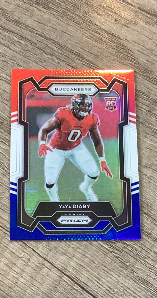 YaYa Diaby 2023 Panini Prizm Red White and Blue trading card image front