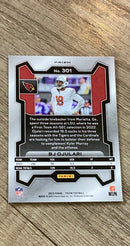 BJ Ojulari 2023 Panini Prizm Neon Green Pulsar trading card image rear