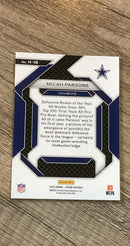 Micah Parsons 2023 Panini Prizm Emergent trading card image rear