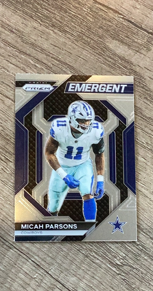 Micah Parsons 2023 Panini Prizm Emergent trading card image front