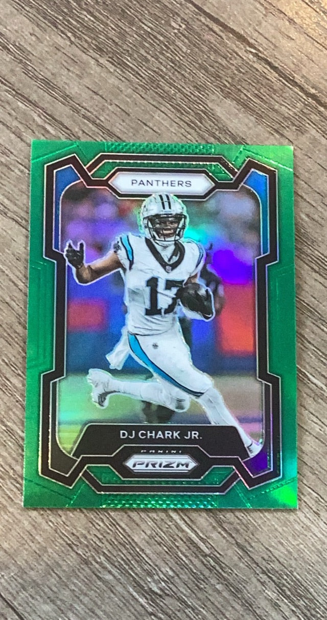 DJ Chark Jr. 2023 Panini Prizm Green trading card image front