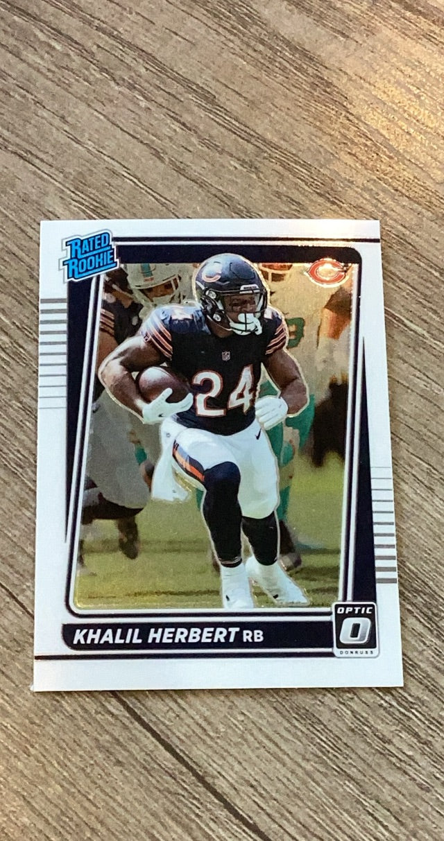 Khalil Herbert 2021 Donruss Optic trading card image front