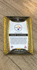 Chase Claypool 2020 Panini Select Silver Prizm trading card image rear