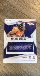 Melvin Gordon III 2021 Panini Rookies & Stars Green trading card image rear
