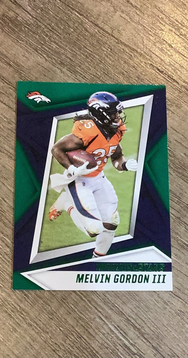 Melvin Gordon III 2021 Panini Rookies & Stars Green trading card image front