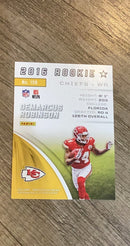 Demarcus Robinson 2016 Panini Rookies & Stars trading card image rear