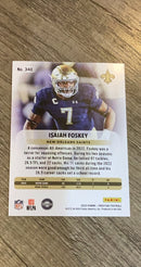 Isaiah Foskey 2023 Panini Prestige trading card image rear