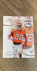 Trenton Simpson 2023 Panini Prestige trading card image front