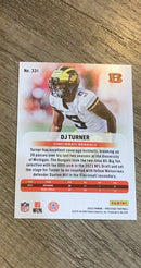 DJ Turner 2023 Panini Prestige trading card image rear