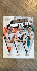 Deshaun Watson / Hunter Renfrow / Trevor Lawrence 2023 Panini Prestige Alma Maters trading card image front