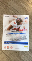 Brodric Martin 2023 Panini Prestige Xtra Points Hyper trading card image rear