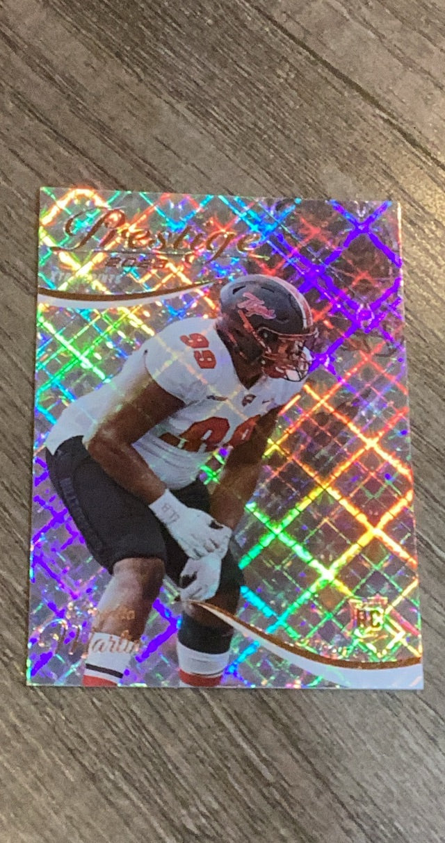 Brodric Martin 2023 Panini Prestige Xtra Points Hyper trading card image front
