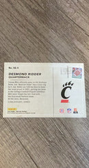 Desmond Ridder 2022 Panini Prestige Seasons Greetings trading card image rear