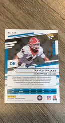 Travon Walker 2022 Panini Prestige Xtra Points Sunburst trading card image rear