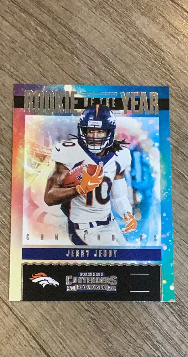 Jerry Jeudy 2020 Panini Contenders Rookie of the Year Contenders trading card image front