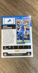 Aidan Hutchinson 2023 Panini Contenders Game Ticket Bronze trading card image rear