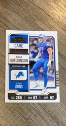 Aidan Hutchinson 2023 Panini Contenders Game Ticket Bronze trading card image front