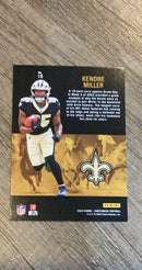 Kendre Miller 2023 Panini Contenders Rookie Stallions trading card image rear