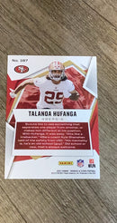 Talanoa Hufanga 2021 Panini Rookies & Stars trading card image rear