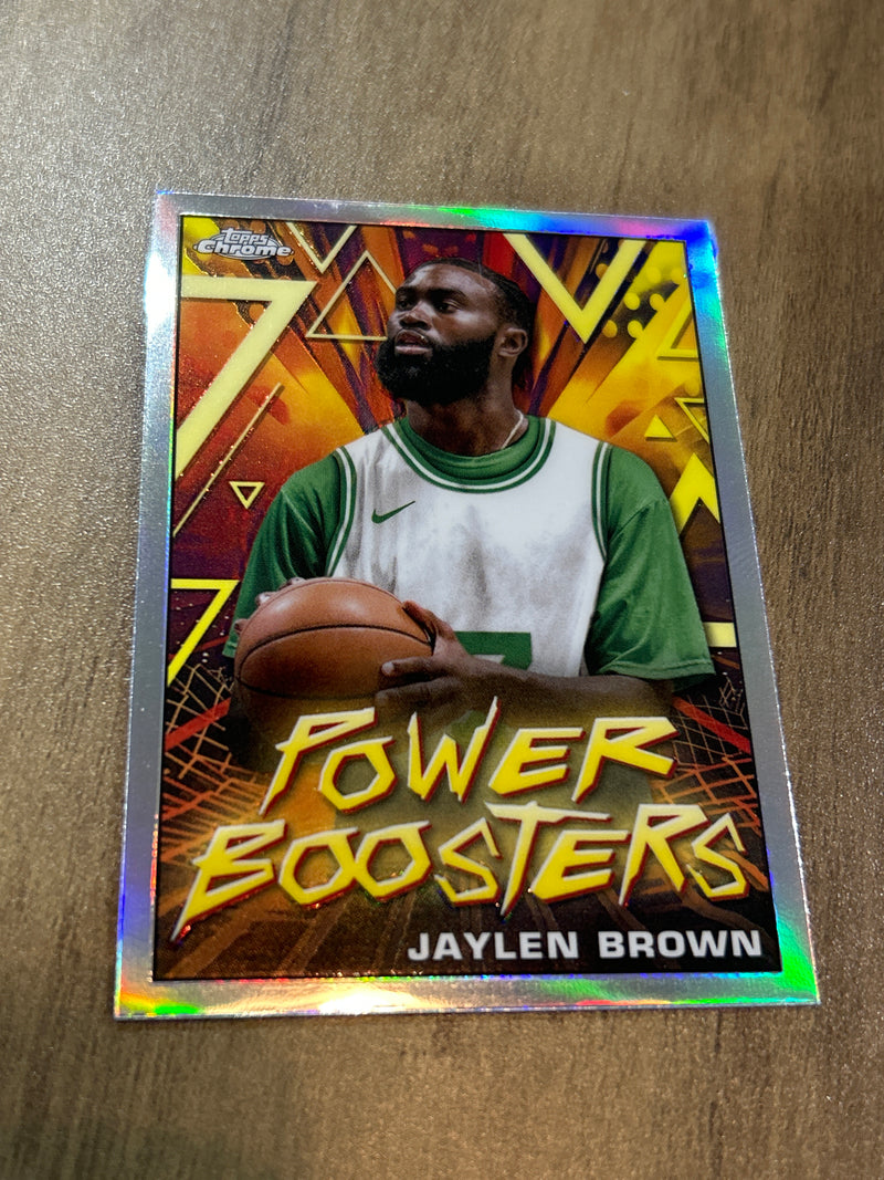 2023-24 Topps Chrome Jaylen Brown PB-9 Power Boosters Topps