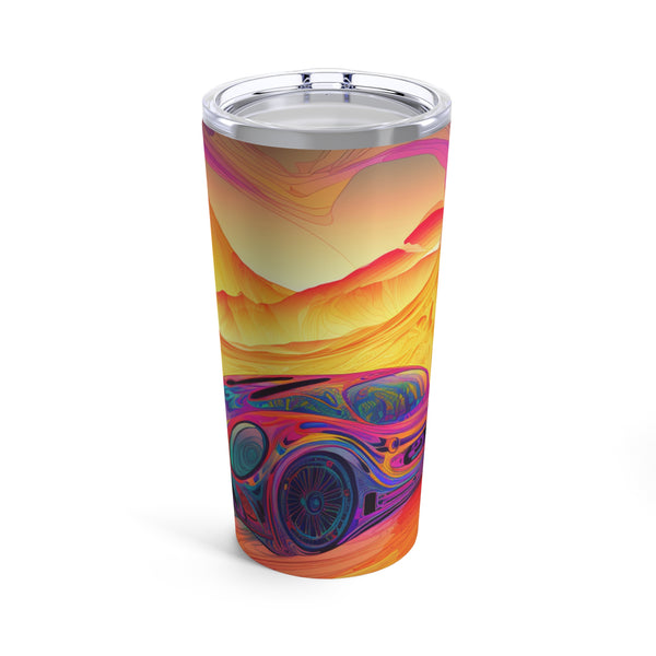 Crafted with LOVE Psychadelic sports car Tumbler 20oz