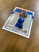 2020-21 Panini Donruss Optic 171 Tyrese Maxey trading card Panini