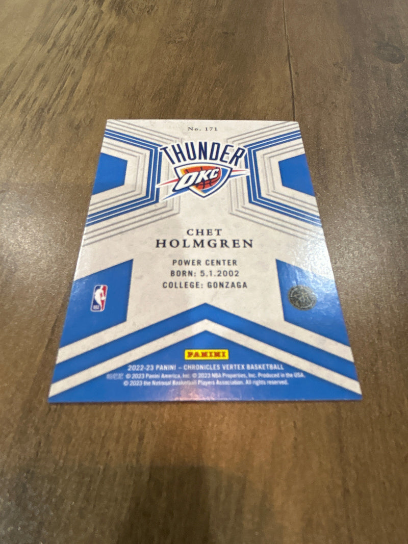 Chet Holmgren 2022-23 Panini Chronicles Vertex RC Panini