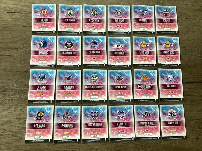 2020-21 Panini Instant Breakaway Numbered Complete 24-card Set Panini