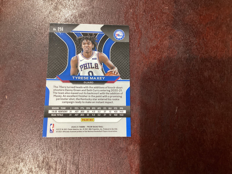 Tyrese Maxey 2020-21 panini Prizm 256 Panini