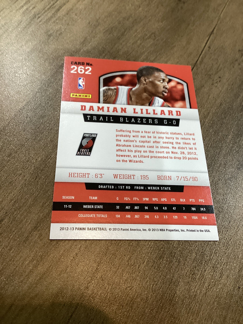Damian Lillard 2012-13 Panini Basketball RC Panini