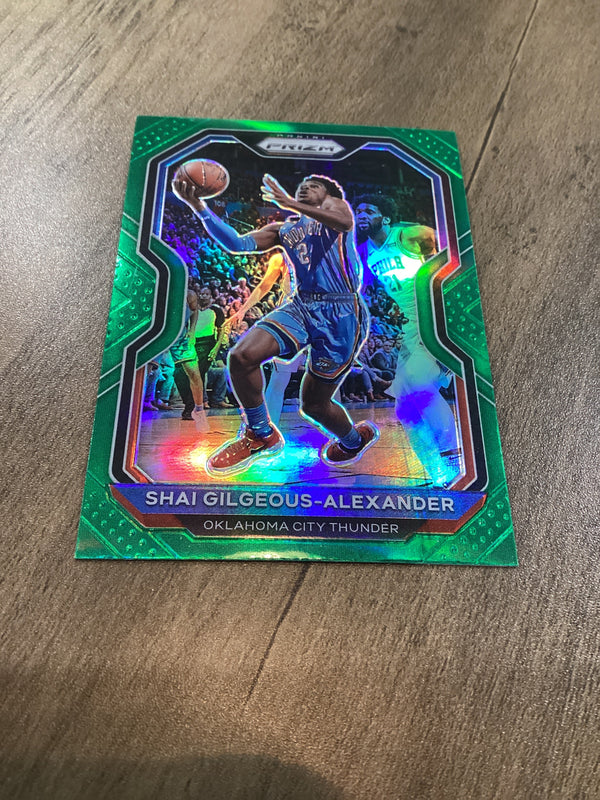 Shai Gilgeous-Alexander 2020-21 Panini Prizm Green Prizm Panini