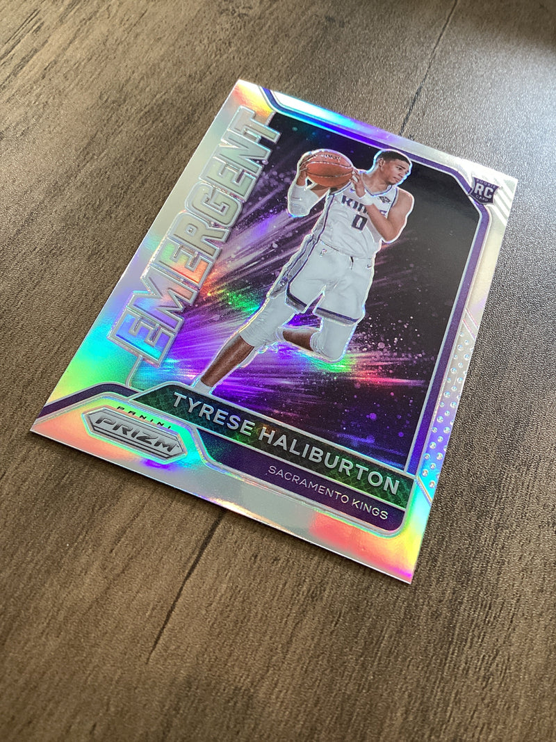 Tyrese Haliburton 2020-21 Panini Prizm RC Emergent Prizms Silver Panini