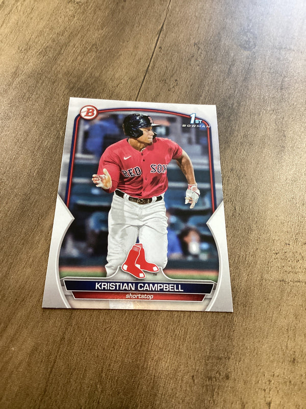 Kristian Campbell 2023 Bowman 1st trading card Bowman
