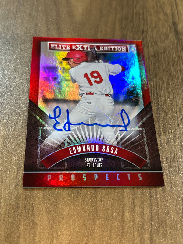 2015 Panini Elite Extra Edition Edmundo Sosa 146 prospects auto Panini