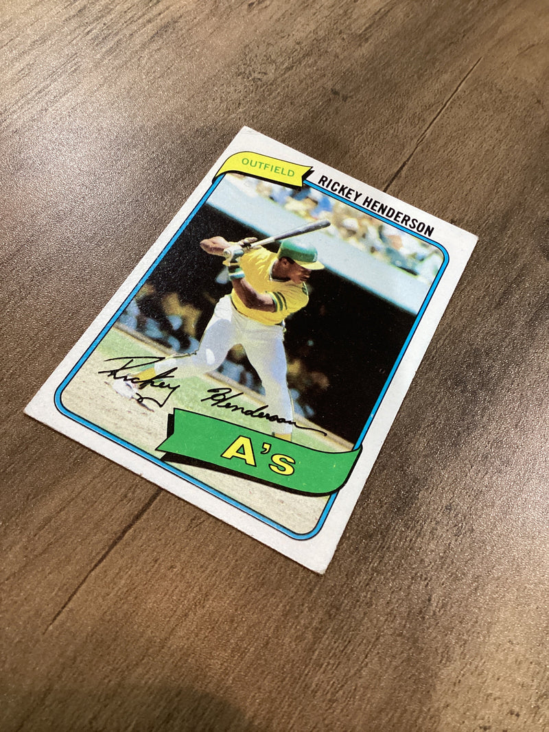Rickey Henderson 1980 Topps RC trading card Topps