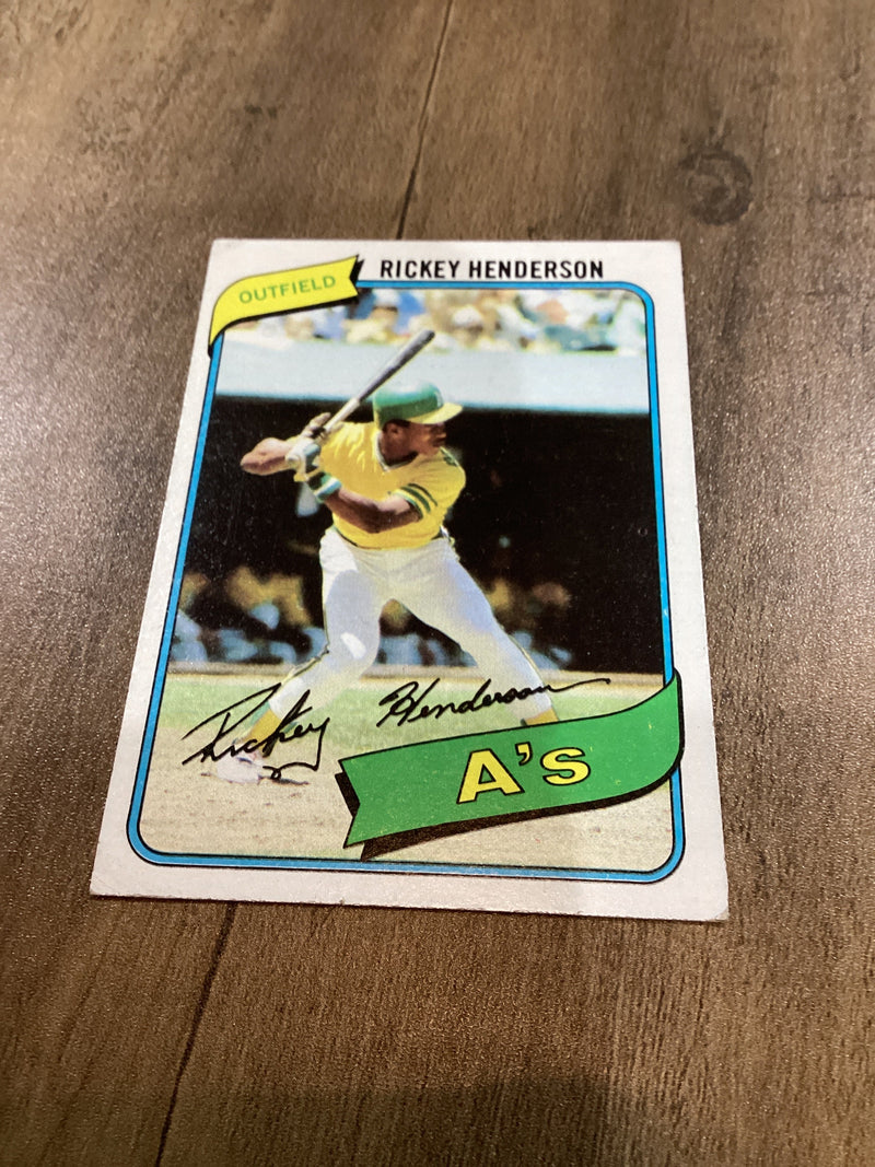 Rickey Henderson 1980 Topps RC trading card Topps