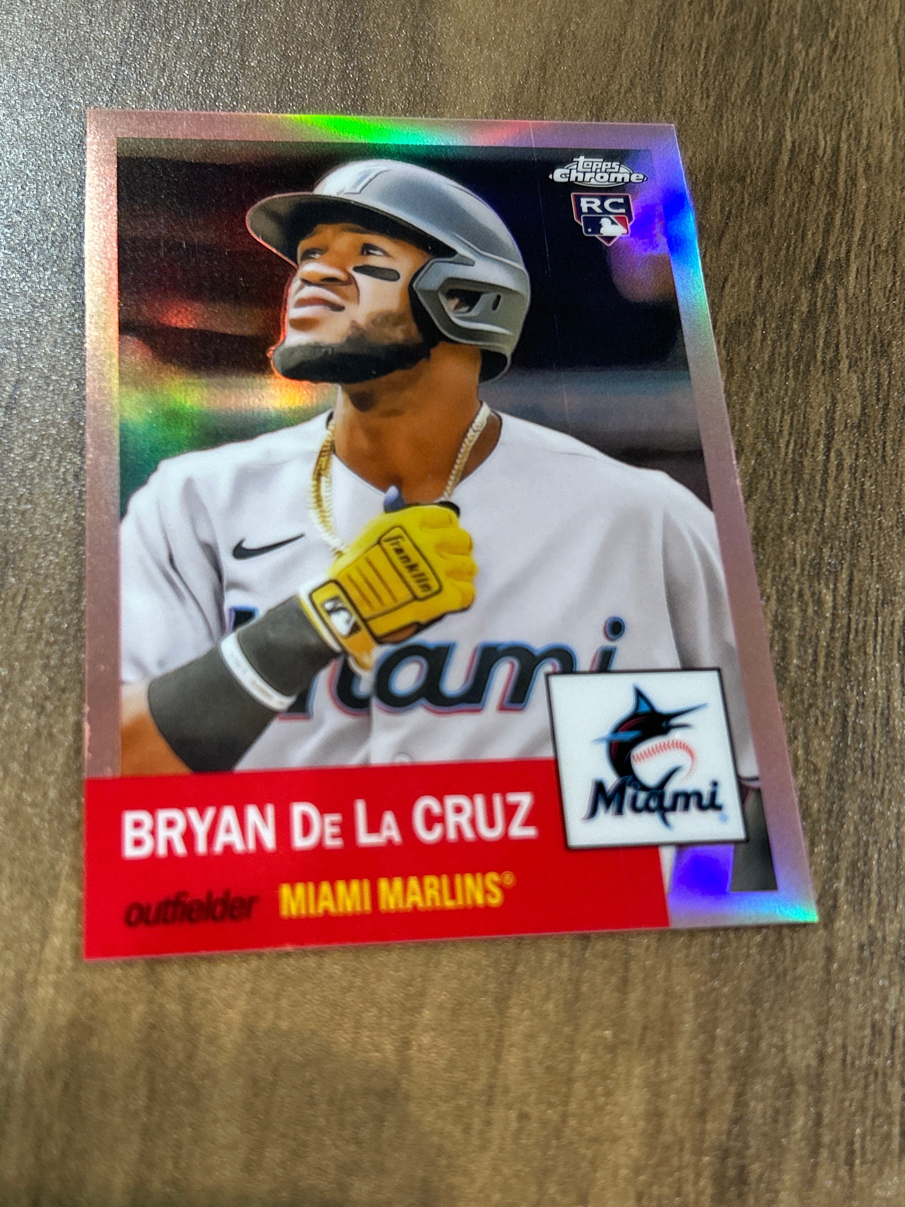 2022 Bryan De La Cruz X-Factor - TOPPS Chrome PSA GRADED Mint selling 9 World Champs