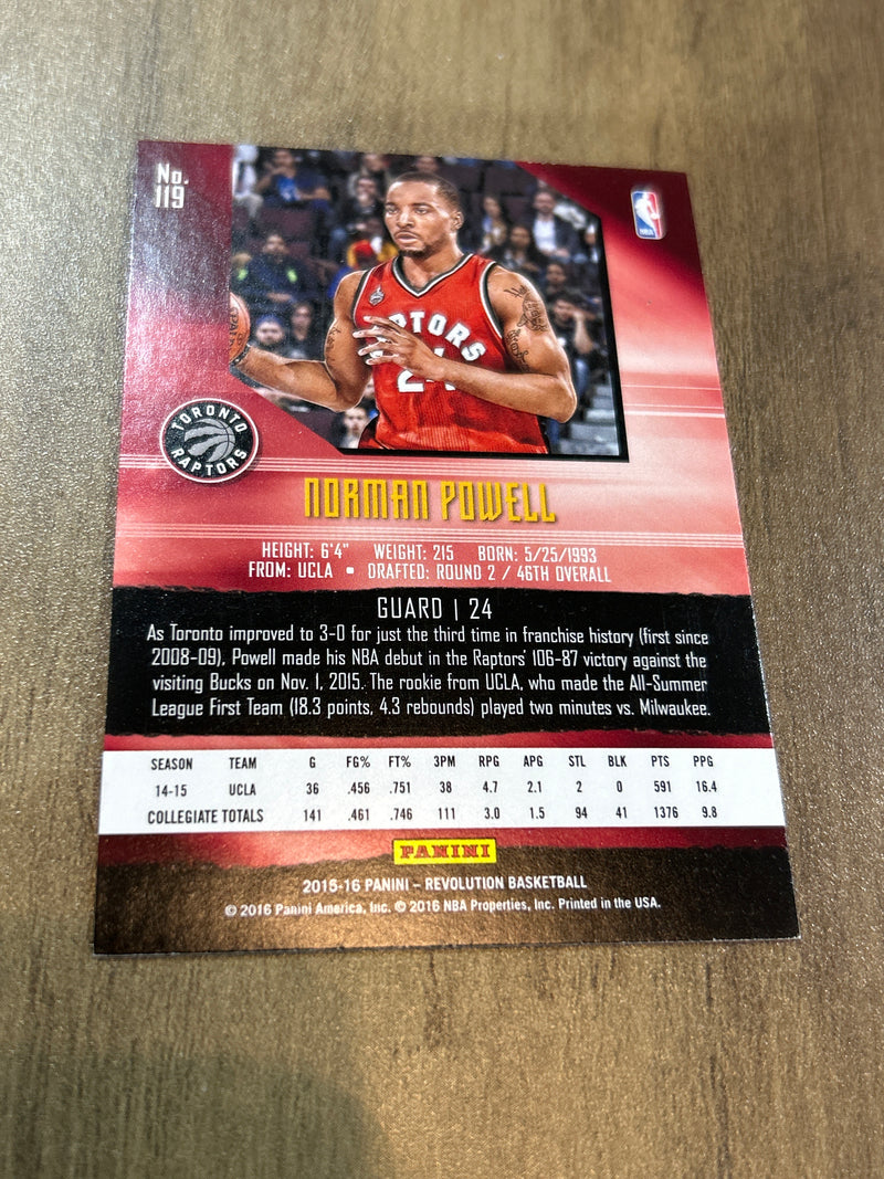 2015-16 Panini Revolution Norman Powell 119 Panini