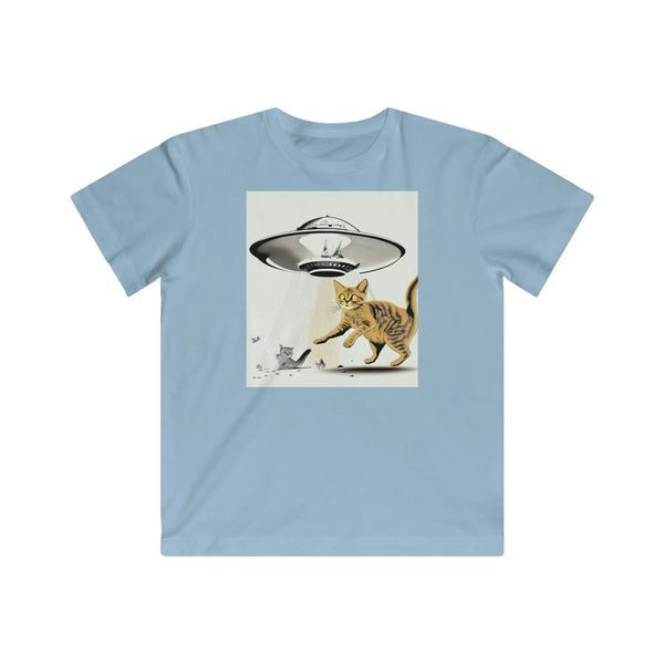 Kids Fine Jersey Tee - Spaceship has your Kitty Printify