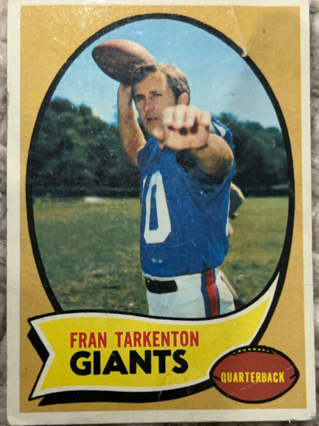 Fran Tarkenton New York Giants MLB 1970 Topps 80 