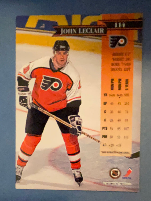 John LeClair Philadelphia Flyers NHL 1995-96 Donruss 114 Donruss