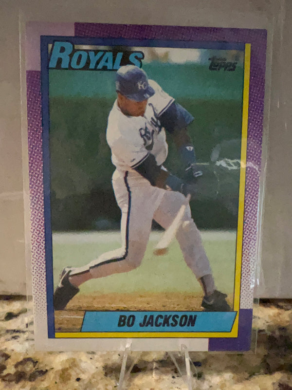 Bo Jackson Kansas City Royals MLB 1990 Topps - Tiffany 300 