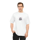 Unisex Zone Performance T-shirt - Spiral galaxy and planets aligned Printify